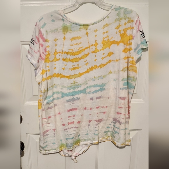 Old Navy Girl's Front Tie Short Sleeve Shirt Size 16 Plus White - Picture 4 of 7